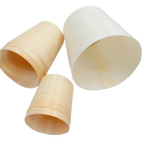 Eco-friendly Hot sale Natural Disposable Pine Wooden Cups For Desserts Snacks